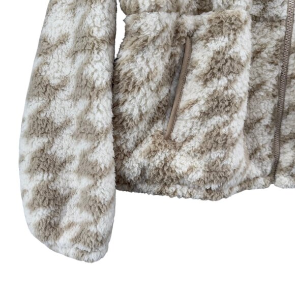 Zelos Super Soft Fleece Jacket Womens Cream Tan Herringbone Full Zip Size XL NWD - Picture 12 of 13